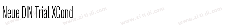 Neue DIN Trial XCond字体转换